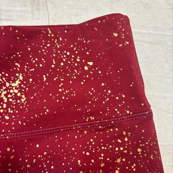 Zyia Active Red Stay Gold Light n Tight Hi-Rise 7/8 Leggings Size 4. - Picture 14 of 14